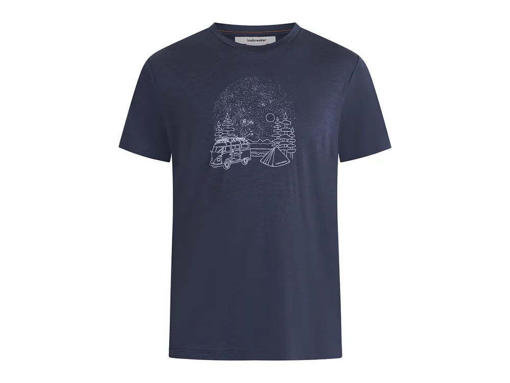 Cenově Výhodný Icebreaker Mens Merino 150 Tech Lite III SS Tee Van Camp, Graphite