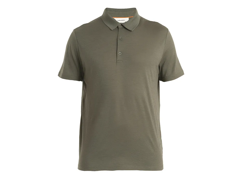 Icebreaker Mens Merino 150 Tech Lite III SS Polo, Loden - pánské merino polo tričko Finální Výprodej
