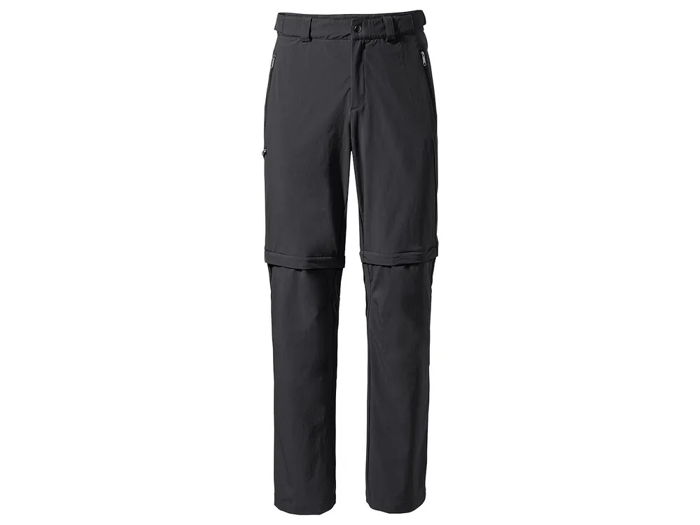 Vaude Mens Farley Stretch T-Zip Pants III, black - pánské kalhoty Sezónní Sleva