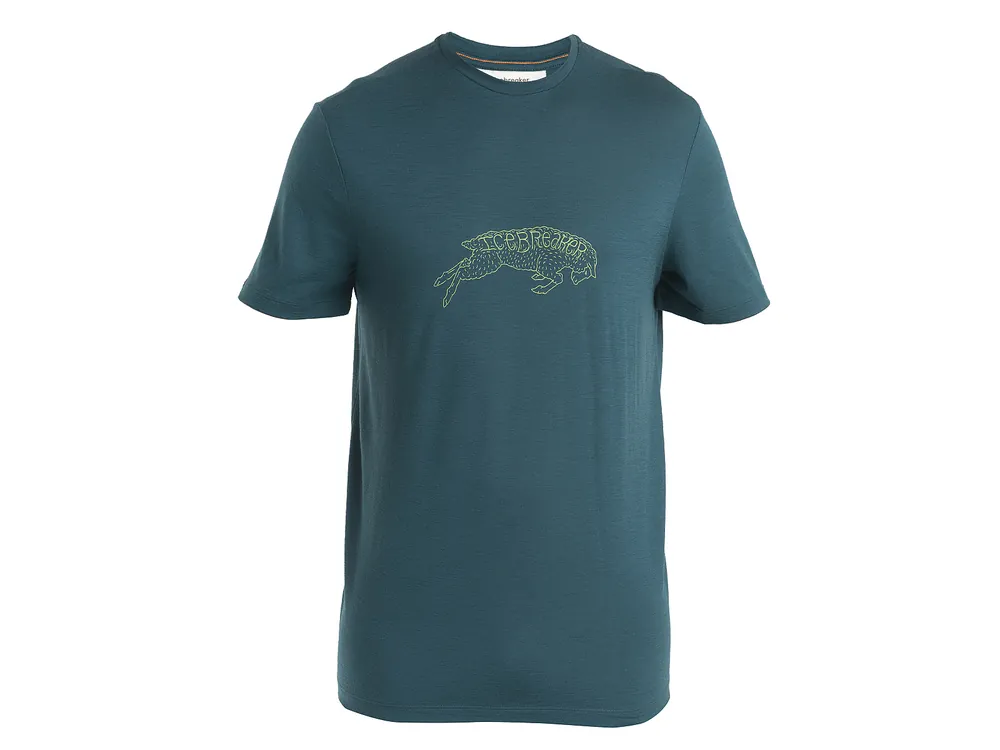 Icebreaker Mens Merino 150 Tech Lite III SS Tee IB Ewe Bound, Fathom Green Výhodná Nabídka
