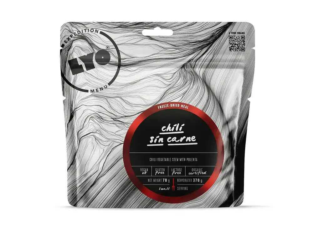 Objednat Nyní Lyofood Chili sin carne 370g (70g) - veganské, bio, bezlepkové, bez laktózy