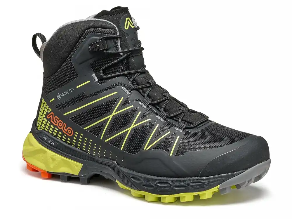 Asolo Tahoe Mid JR, black/safety yellow - dětské turistické boty Tovární Cena
