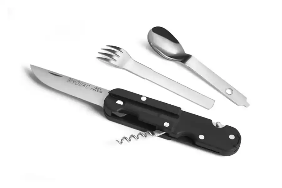 TB Outdoor Bivouac Camp Knife - kempingový nůž (příbor) s pouzdrem Nová Kolekce