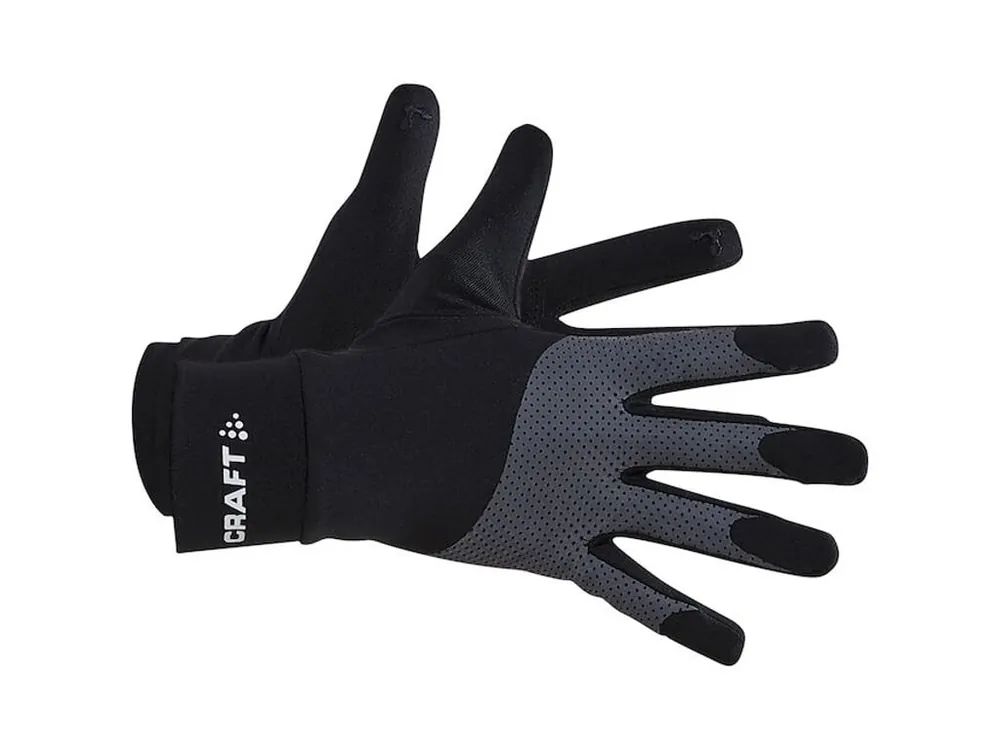 Výprodej Craft ADV Lumen Fleece Glove - reflexní běžecké rukavice