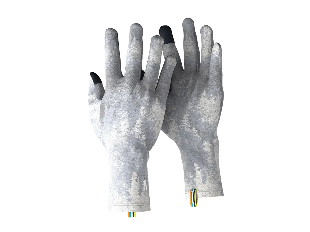 Top Prodej Smartwool Thermal Merino Glove, light gray foggy pines - prstové rukavice