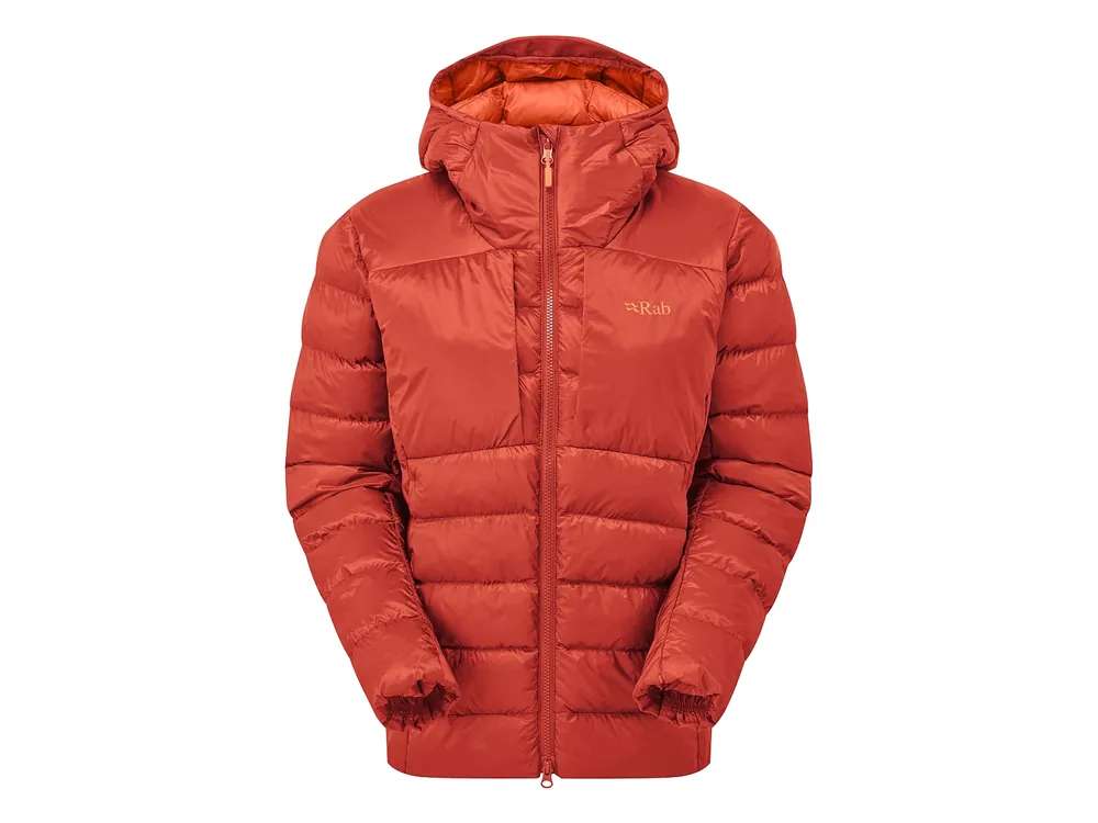 Nízká Cena Rab Womens Cirrus Ultra Hoody Jacket, Tuscan Red - dámská zimní bunda