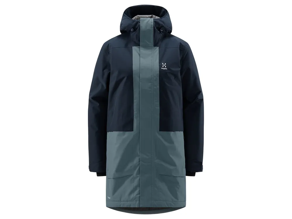 Sleva Haglöfs Salix Mimic Proof Women, Tarn blue/Steel blue - dámská zateplená parka