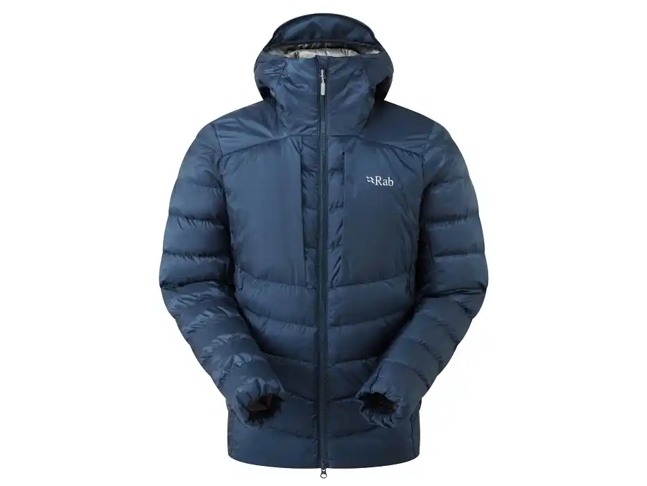 Oblíbený Rab Cirrus Ultra Hoody Jacket, Tempest Blue - pánská zimní bunda