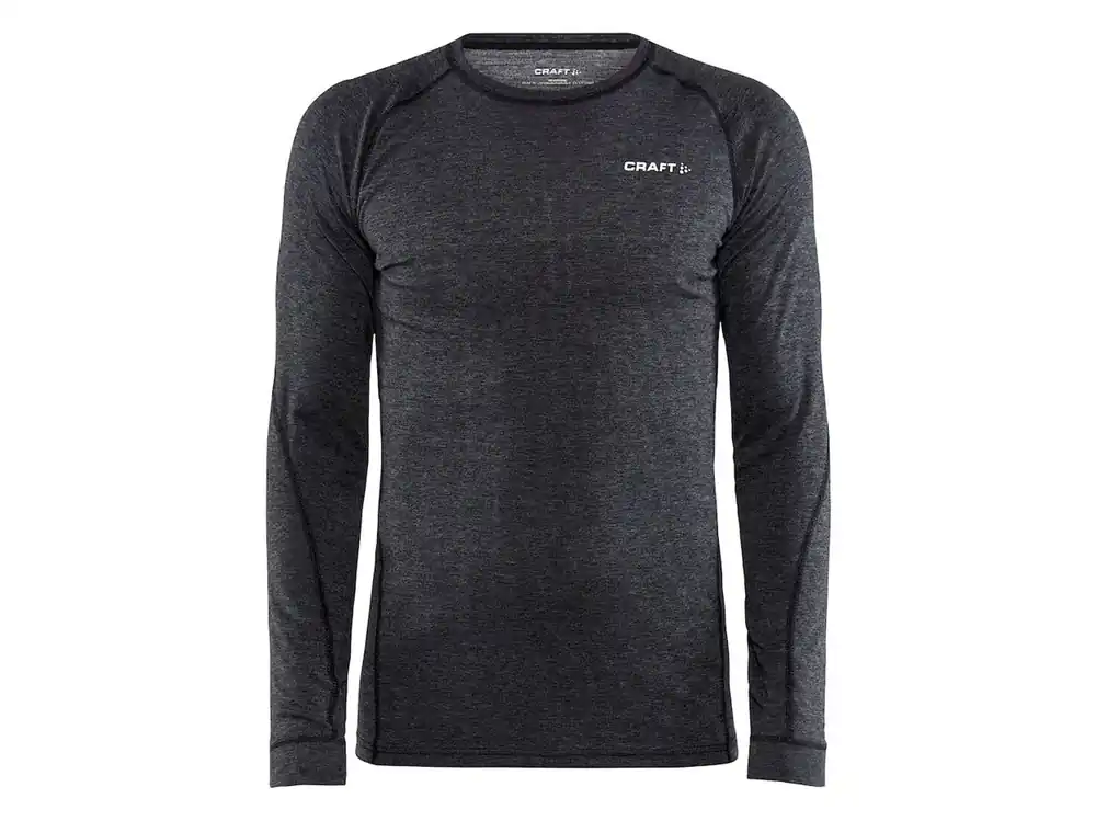 Craft CORE Wool Merino LS Tee M, black - pánské funkční triko Expresní Doručení