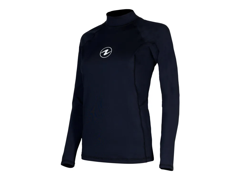 Aqualung Rash Guard Slim Fit Long Sleeve Women Black dámské triko Oblíbený