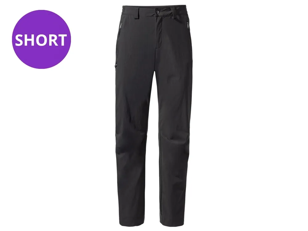 Vaude Mens Farley Stretch Pants III black SHORT - pánské turistické kalhoty Víkendová Akce