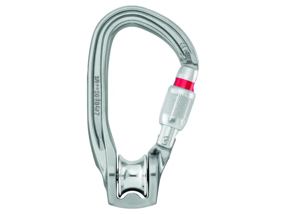 Petzl Rollclip Z Screw-Lock - karabina s integrovanou kladkou Poslední Šance