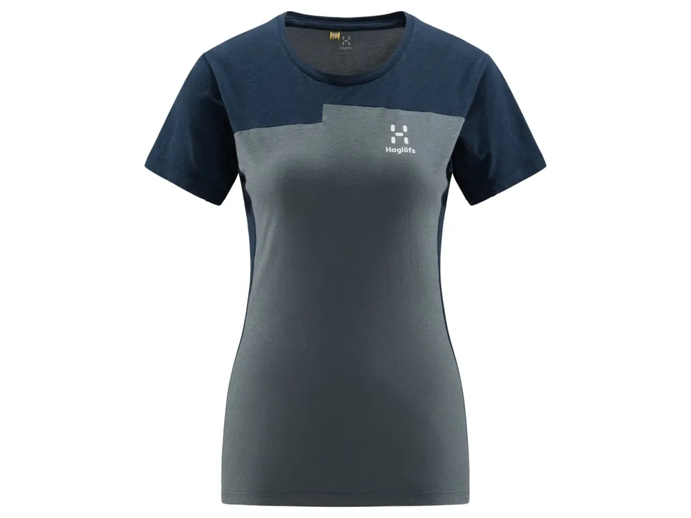Haglöfs ROC Grip Tee Women, Steel blue/Tarn blue - dámské tričko Nová Kolekce