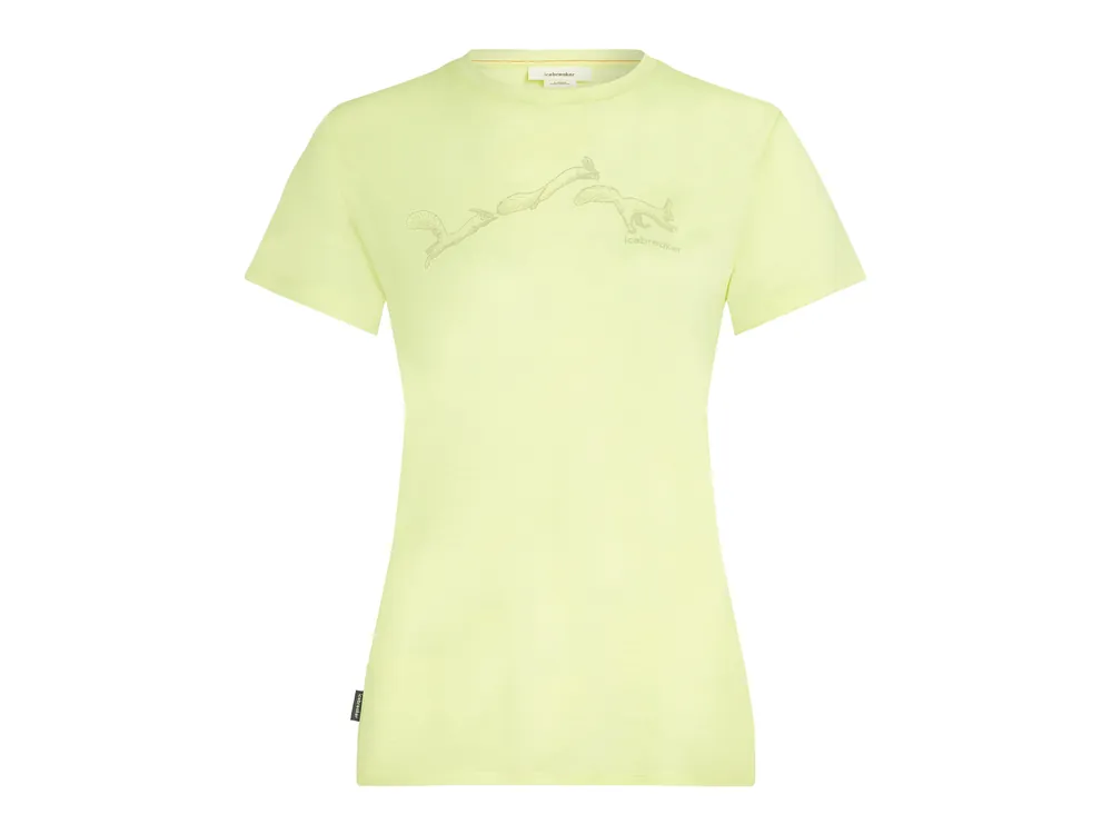 Poslední Šance Icebreaker Wmns Merino 150 Tech Lite SS Tee Airbourne Squirrel, Citrine