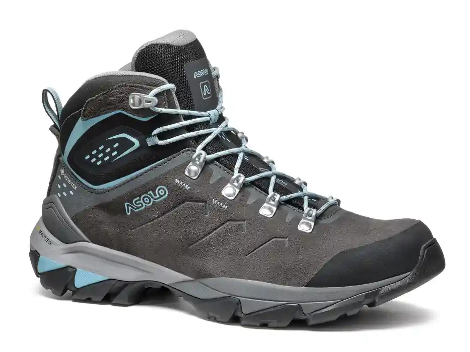 Ověřený Asolo Acadia Mid Lth GTX Bunion Woman, graphite/sky blue - dámské boty