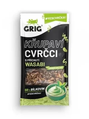 Výhodná Nabídka Grig Křupaví cvrčci Wasabi 13 g