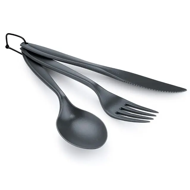 Jen Po Omezenou Doba GSI Ring Cutlery Set plastový příbor set grey