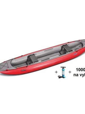 Top Prodej Gumotex Pálava 400 SET nafukovací kánoe s příslušenstvím Červená