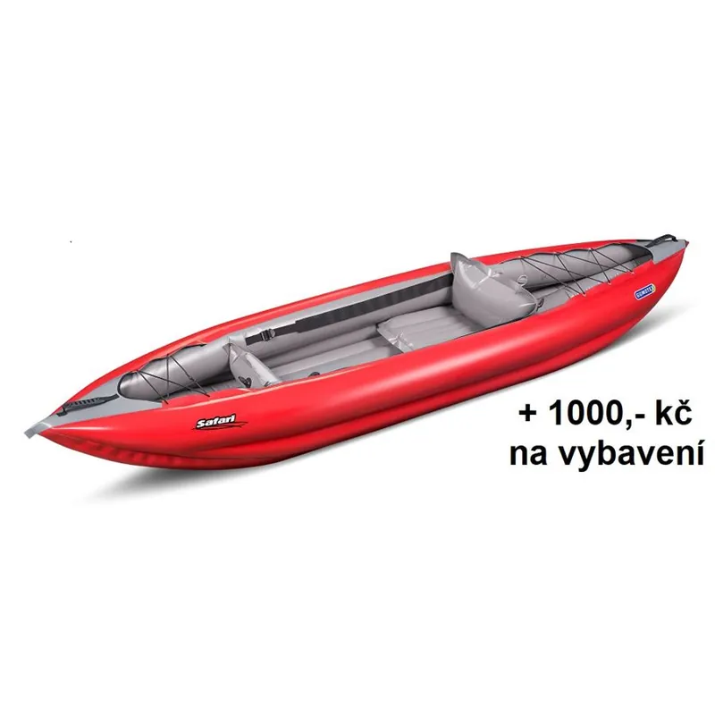 Pouze Dnes Gumotex Safari 330 kajak červená-šedá