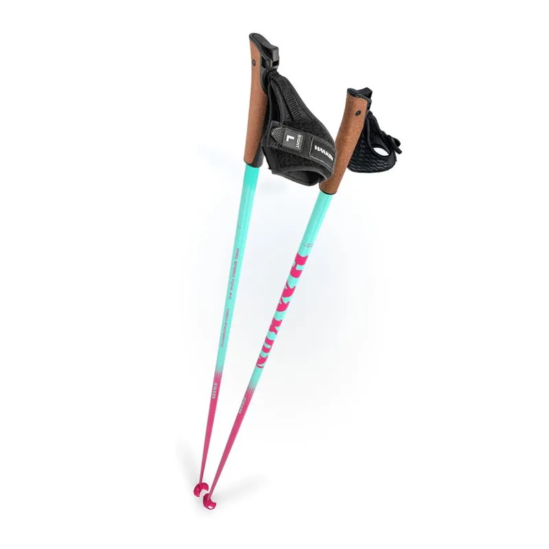 Horká Nabídka Haakon Pro Speed karbonové hole - vycvakávací poutka pink 150cm