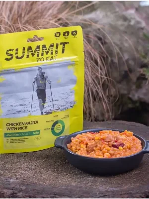 Summit To Eat Kuřecí fajita s rýží 1 porce Novinka