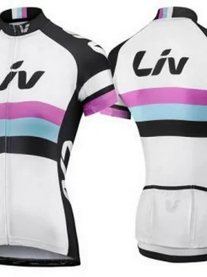 Liv Race Day SS Jersey white/black Víkendová Akce