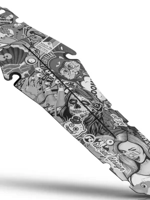 Časově Omezené Riesel design blatník zadní sticker ultra black