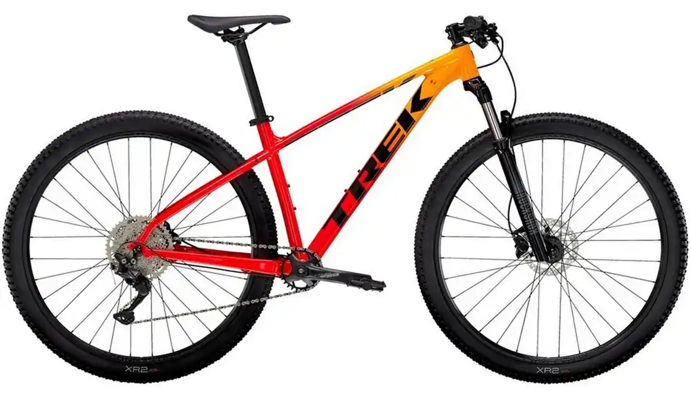 Cenová Bomba Trek Marlin 7 marigold/red fade TEST Bike