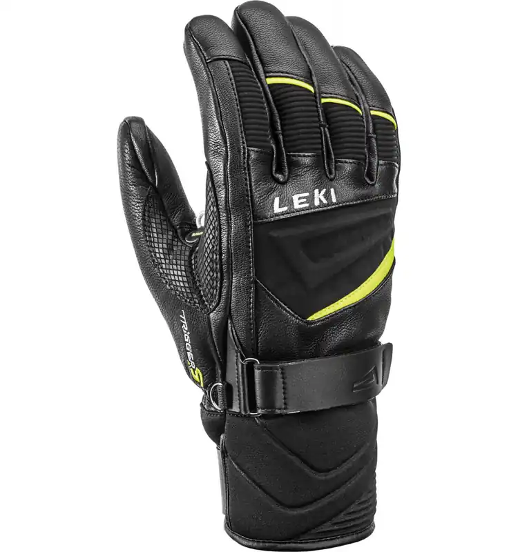 Hit Sezóny Lyžařské rukavice Leki Griffin S black/yellow