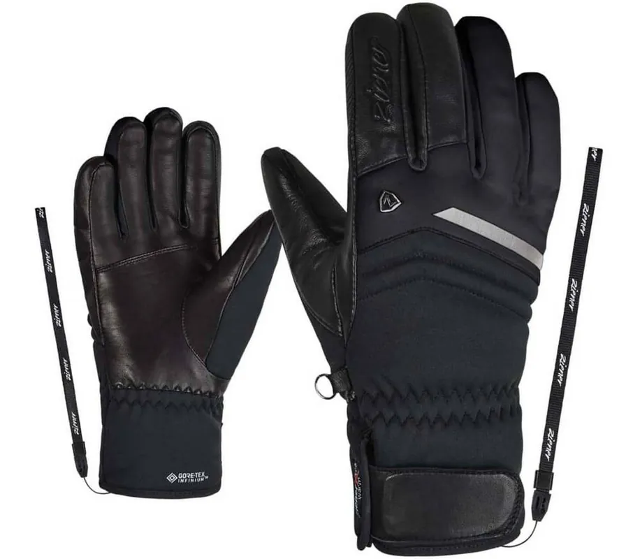 Lyžařské rukavice Ziener Kahili GTX Lady black Ověřený