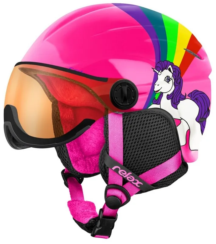 Sezónní Sleva Lyžařská helma Relax Twister Visor Ponny pink