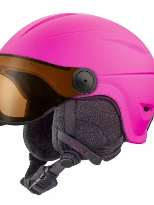 Lyžařská helma Relax Twister Visor purple Výprodej