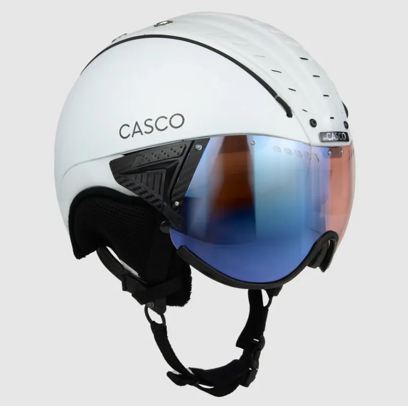 Nízká Cena Lyžařská helma Casco SP2 3857 Photochromatic Visor Prime Structure white