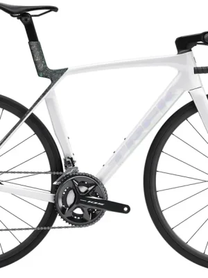 Zlevněný Silniční kolo Madone SL 5 Gen 8 Gloss Crystal White/Matte Deep Smoke
