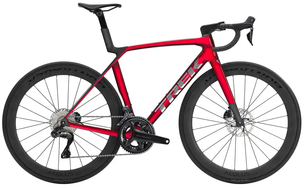 Novinka Silniční kolo Madone SL 7 Gen 8 Gloss Fury Red/Matte Deep Smoke
