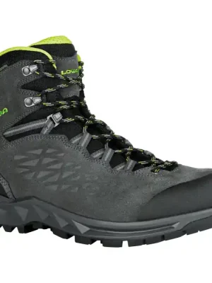 boty LOWA EXPLORER II GTX MID Anthracite/Lime - Velikost obuvi UK 10.5 Akční Nabídka