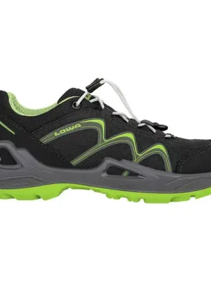 boty LOWA Innox GTX Lo Junior Black/Lime - Velikost obuvi UK 4 Nejlepší Cena