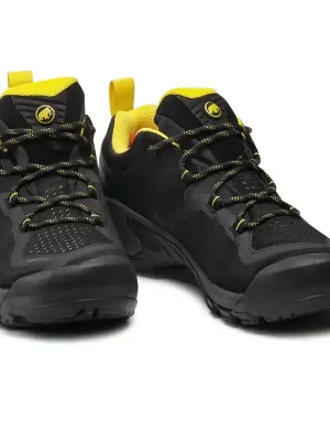 boty MAMMUT SAPUEN LOW GTX Men Black-Dark Blazing Omezená Nabídka