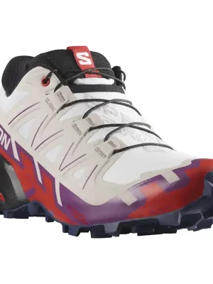 boty SALOMON SPEEDCROSS 6 W White/Sparkling Grape/Fiery Red Expresní Doručení