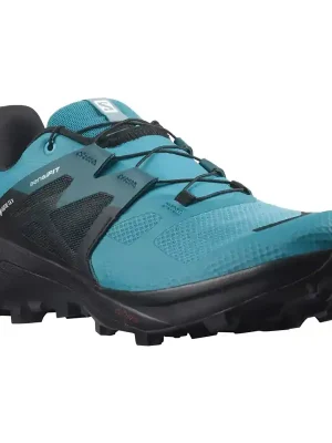boty SALOMON WILDCROSS 2 GTX Barrier Reef/Black/Mallard Blue - Velikost obuvi UK 9 Aktuální