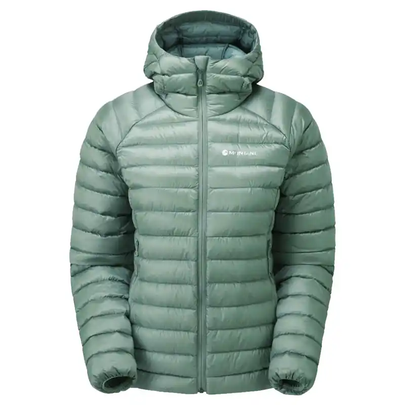 Expresní Doručení bunda MONTANE Womens Anti-Freeze Hoodie Jacket Pale Sage