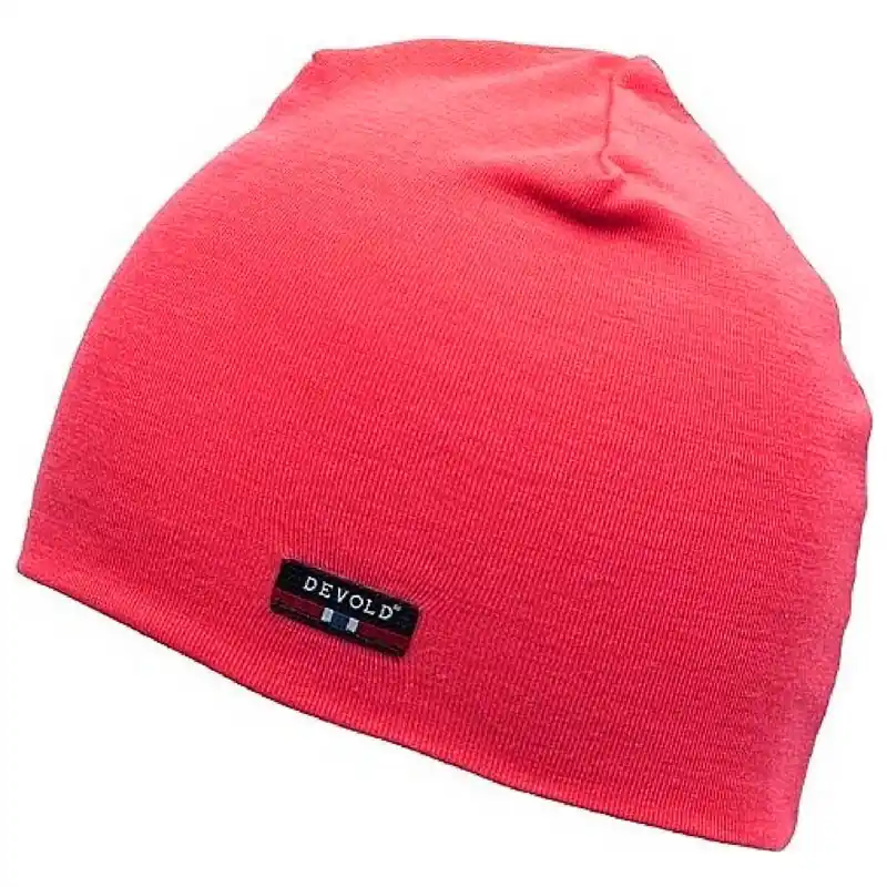 čepice DEVOLD HIKING Merino Beanie Poppy Nová Kolekce