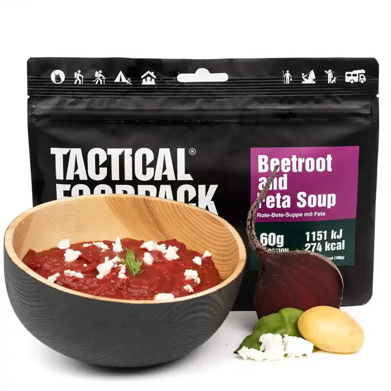 jídlo TACTICAL FOODPACK polévka s červené řepy s feta syrom 60g Bezpečná Platba