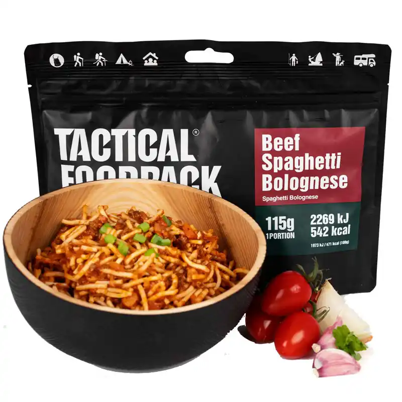 Akce jídlo TACTICAL FOODPACK špagety bolognese 115g