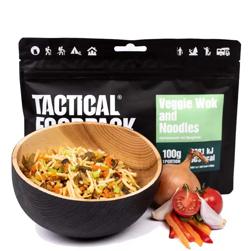 Akční Nabídka jídlo TACTICAL FOODPACK zeleninový wok se špagetami 100g