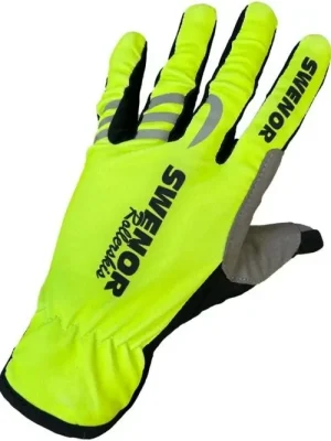 SWENOR Rollerski gloves Neon green, rukavice na kolečkové Výhodná Nabídka