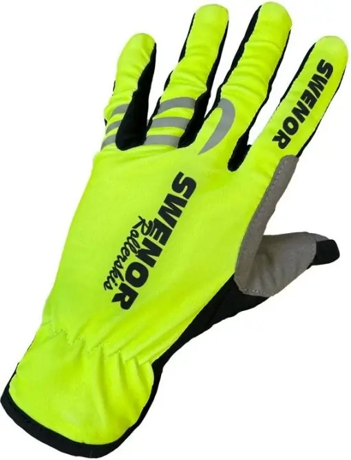 SWENOR Rollerski gloves Neon green, rukavice na kolečkové Výhodná Nabídka