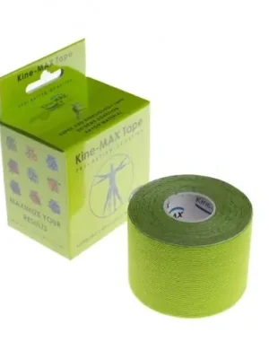 Výprodej Kine-MAX Tape Super-Pro Rayon, kinesiologický tejp - Zelený