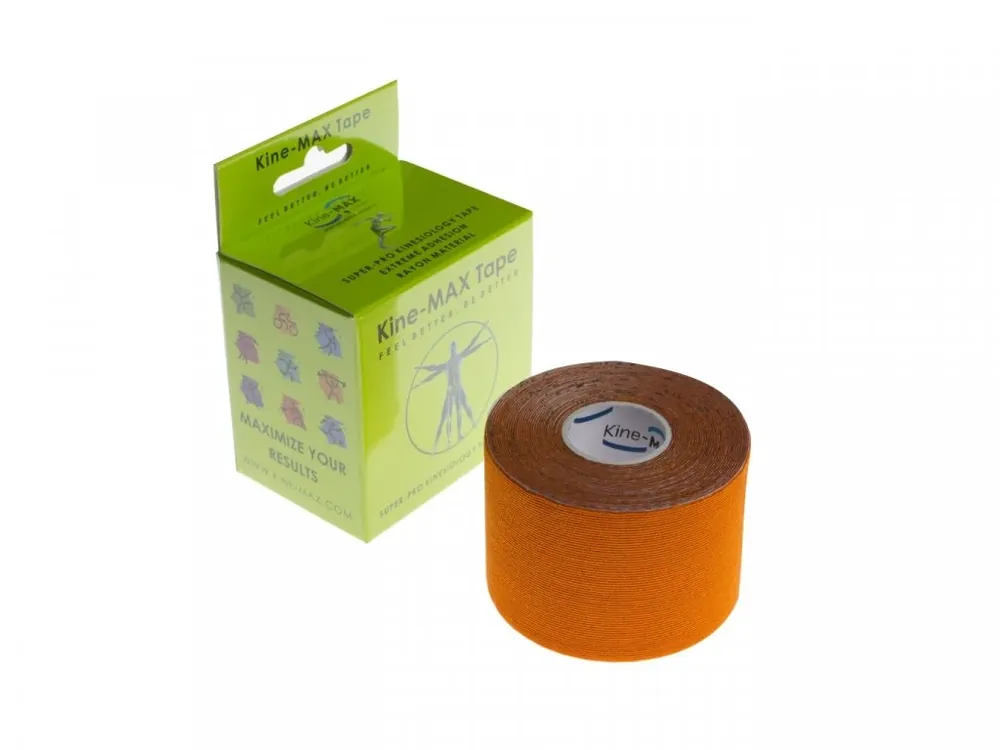 Poslední Šance Kine-MAX Tape Super-Pro Rayon, kinesiologický tejp - Oranžový