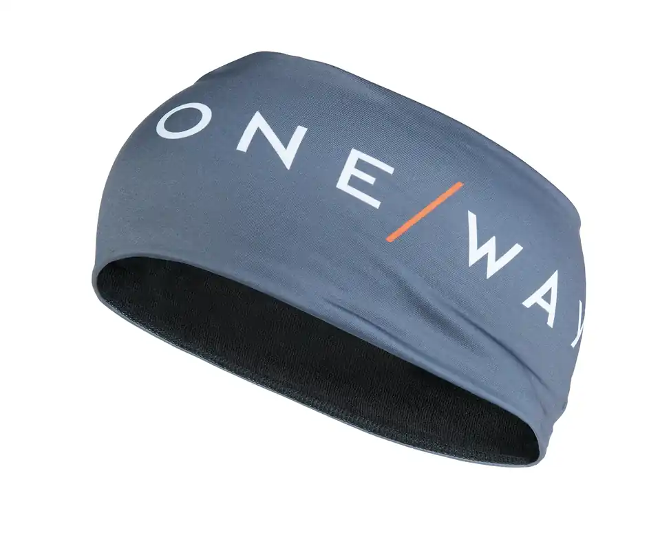 ONE WAY Headband light - šedá čelenka, sportovní čelenka Vrácení Zdarma